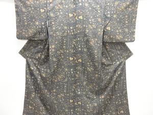 花更紗模様小紋着物